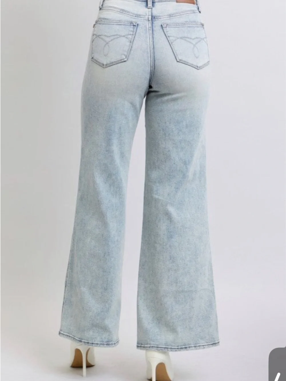 Judy Blue High Waisted Retro Wide Leg w/ Tummy Control - Picture 6 of 6